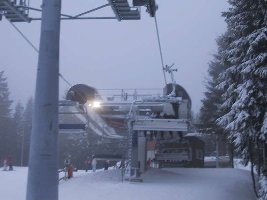 Es geht in die Bergstation