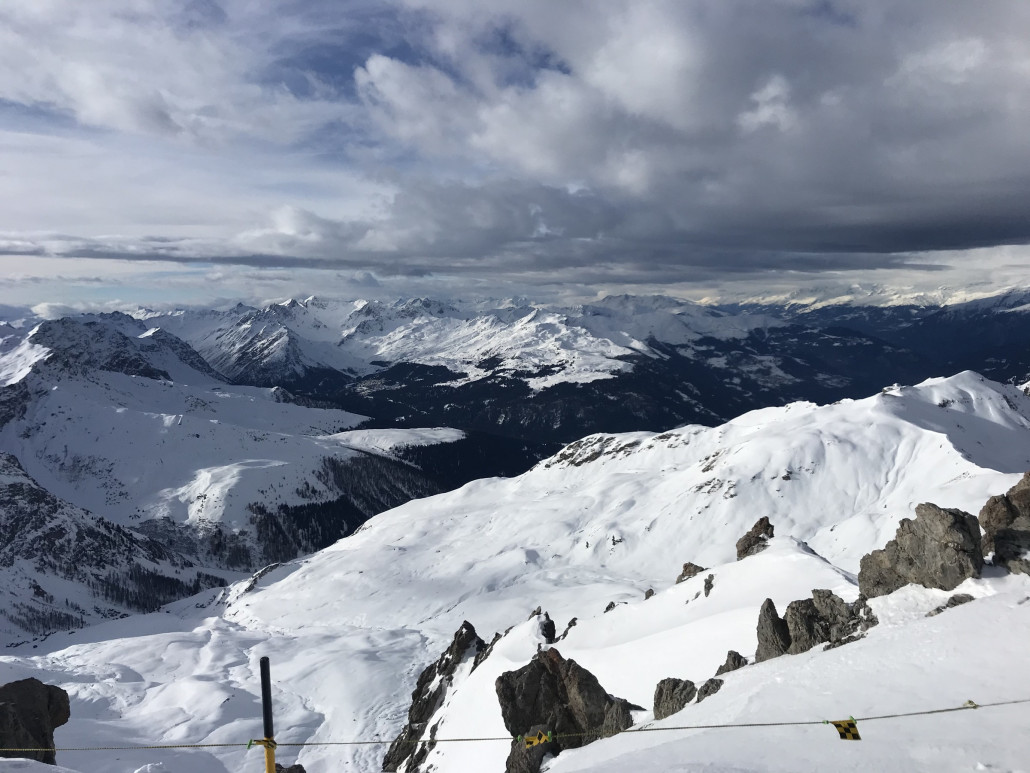 Blick vom Weissfluhgipfel nach Arosa