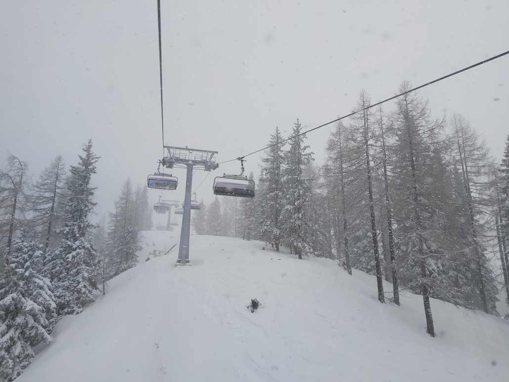 Schoberbahn noch und ab wieder zurück.