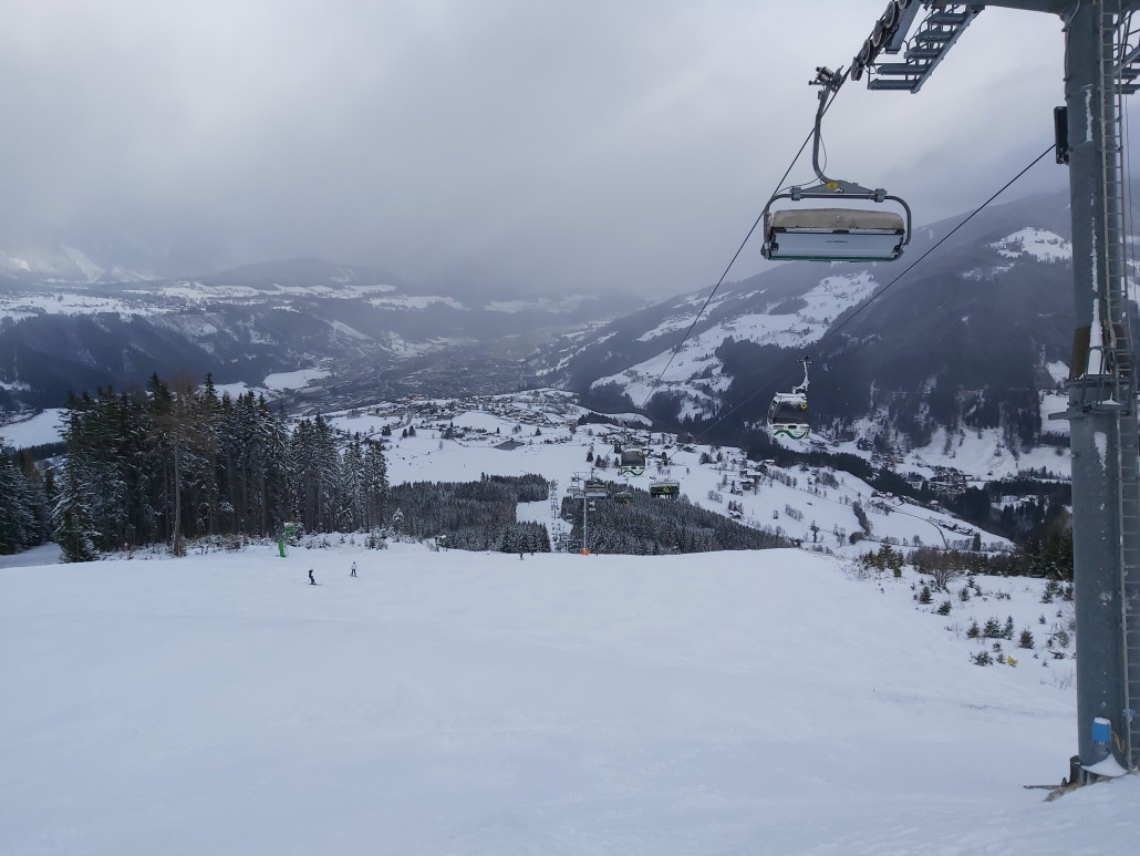 An der Kombibahn war es oben nicht mehr so gut, dafür konnte man im flachen noch ein paar schöne Carvingschwünge machen.
