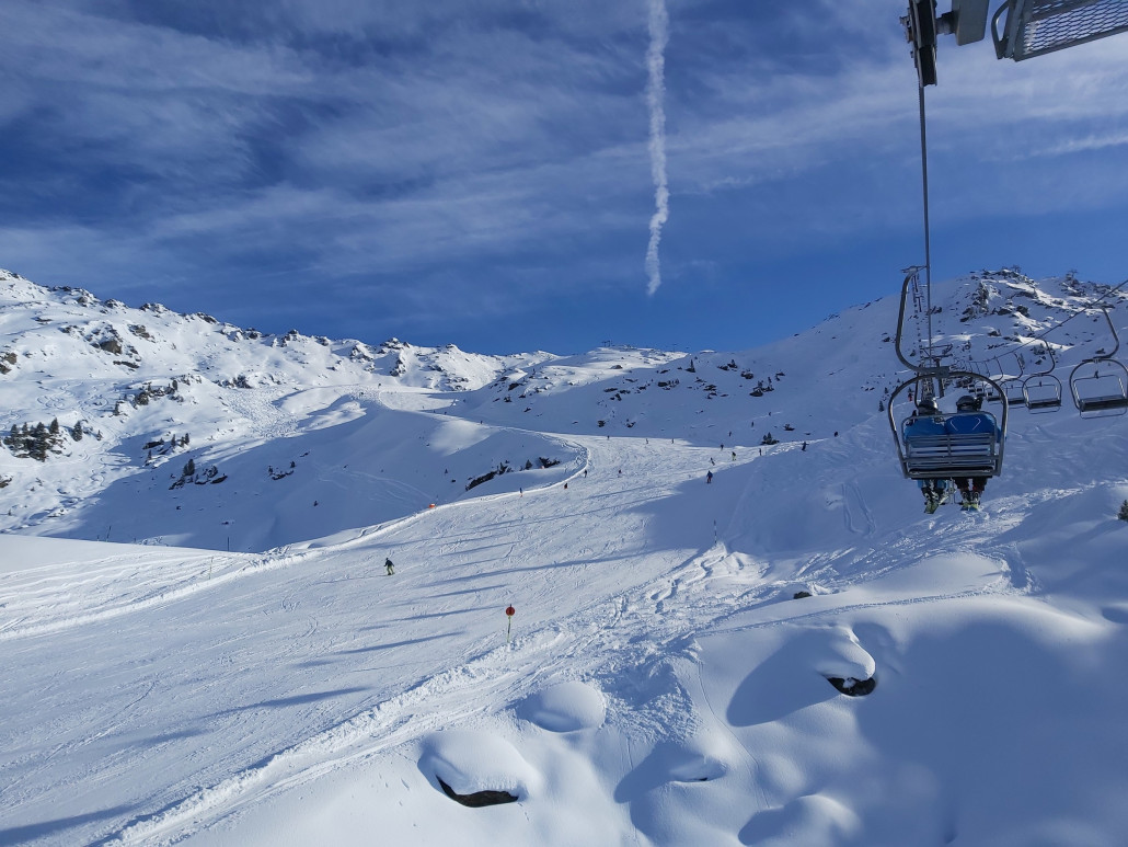Schöne Abfahrt an der Kapauns.