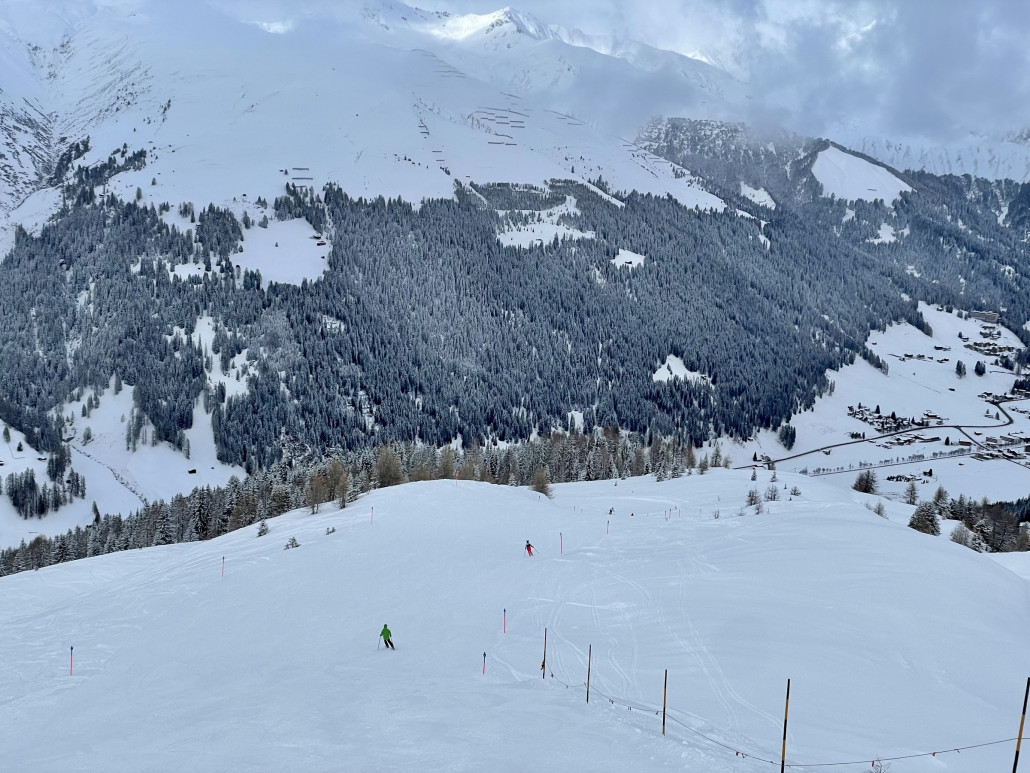 Panorama in Richtung Davos.