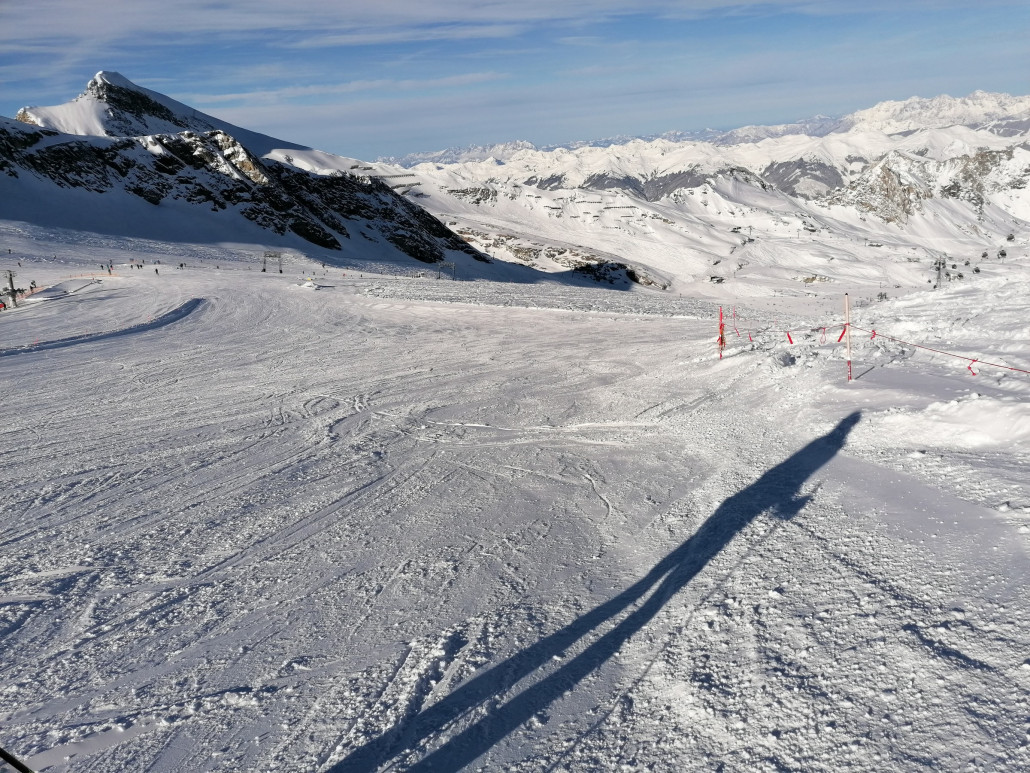 Am Nachmittag war ganz oben bei den Schleppern noch wenig befahren. Für uns super.