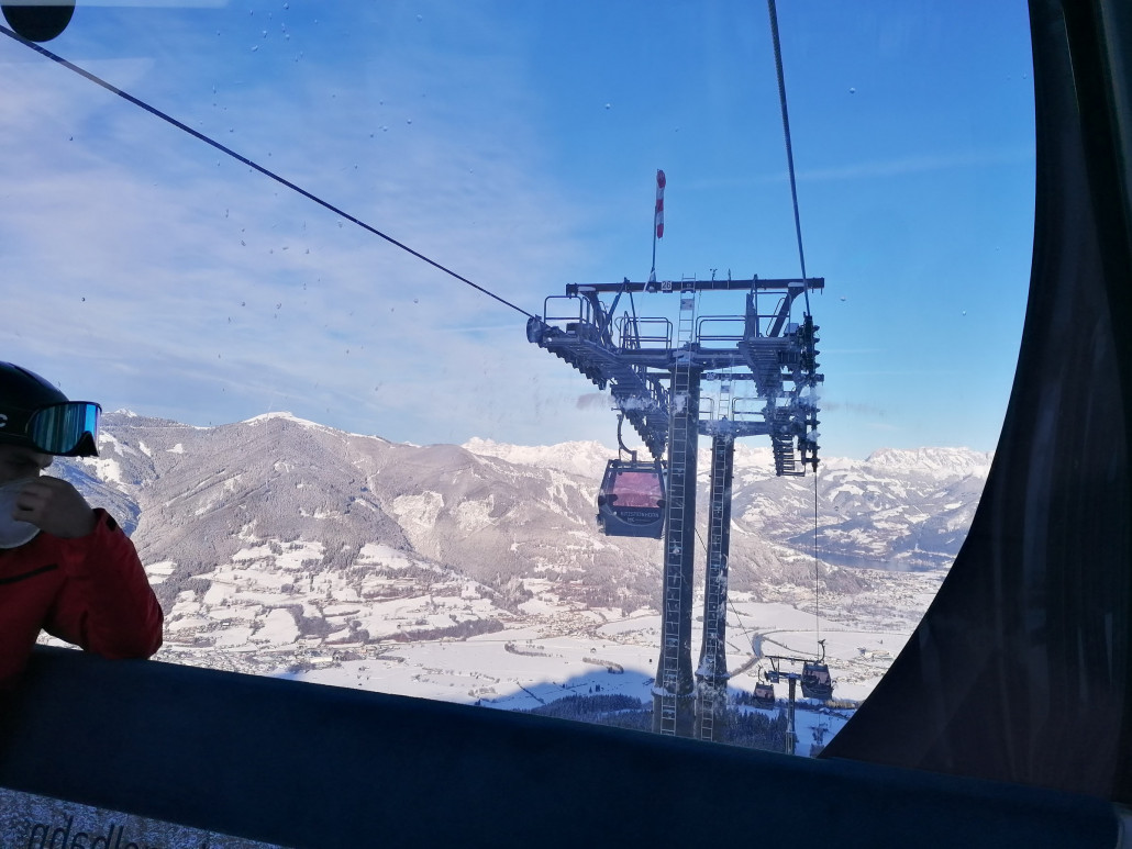 Rückfahrt mit der Maiskogelbahn