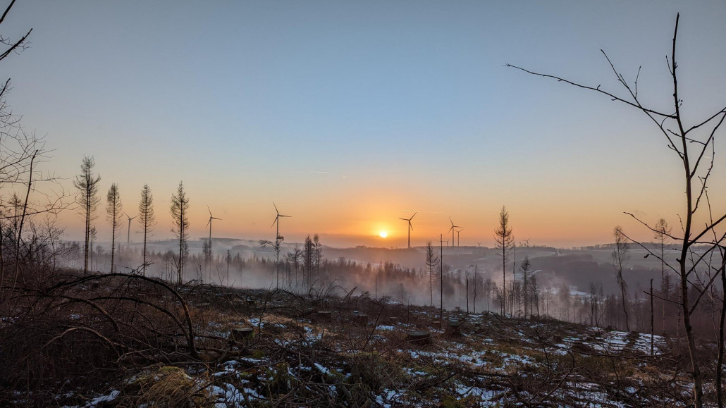Daheim auf der Egge ist es mit dem Schnee nicht weit her.