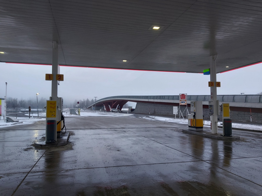 Kurzer halt in Trautenfels zum tanken.