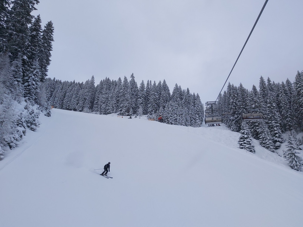 Wunderbar mit ein paar centimeter Neuschnee.