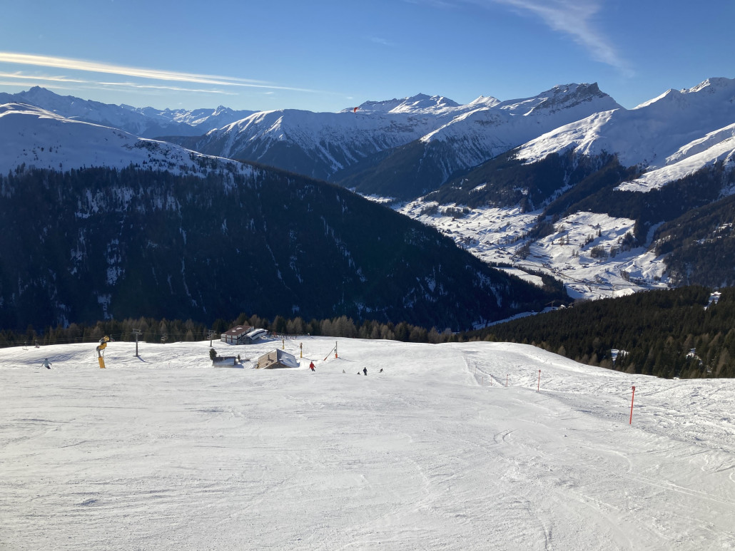 Der letzte Hang am Jazz-Quattro eignet sich perfekt fürs Carven. Generell ist die Piste ansprechend.