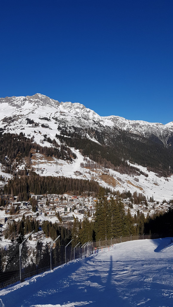 Zurück nach St Anton. Die Talabfahrt am Rendl in einem super Zustand. Schön griffig
