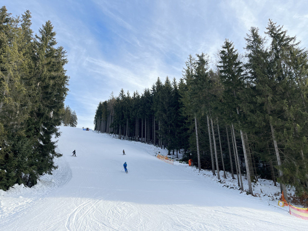 Karasek II hat eine komfortable Schneeauflage