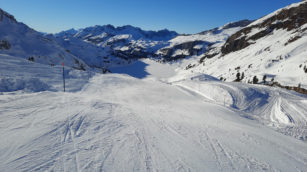 Jetzt ist auch die äusserste blaue Piste offen