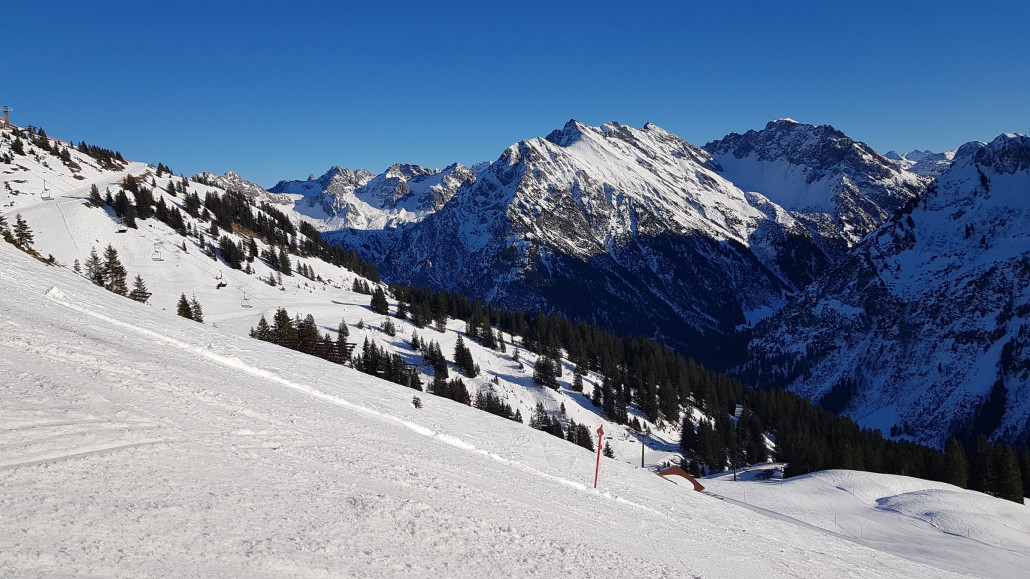 Präparierte Skirouten am Muttelberg