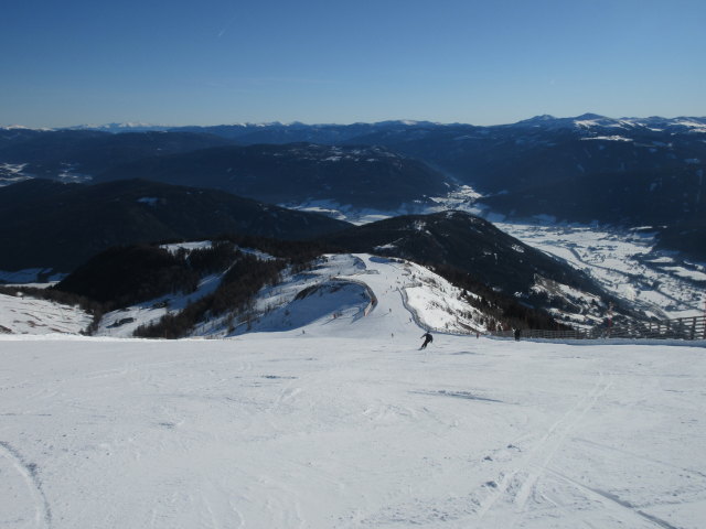 Panoramaabfahrt, links abzweigend der Untere Steilhang Speiereck