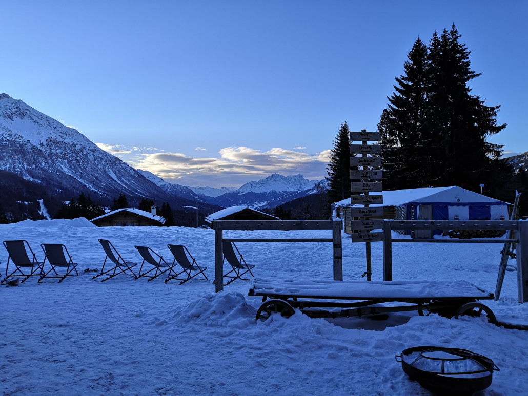 Ausblick von unserer Unterkunft.