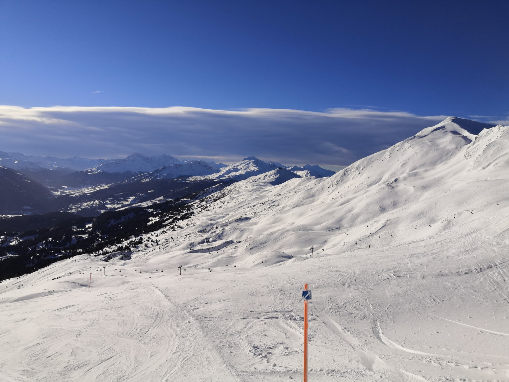 Im Süden hatte es morgens noch einige Wolken.