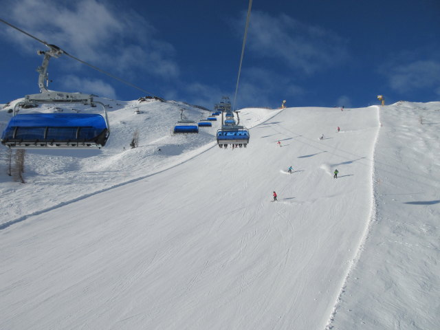 6-CLD-B Rudnigsattel, darunter die Sattelabfahrt