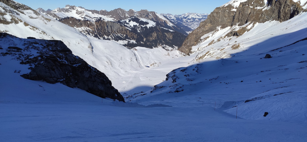 Oldenpiste: schattig, aber griffig