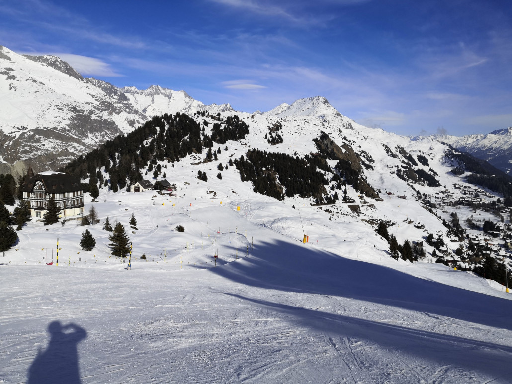 Riederfurka von oben.