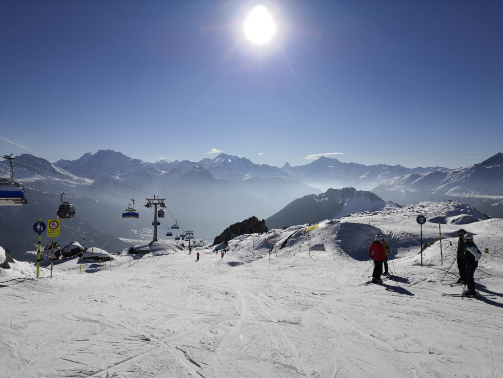 Moosfluh: Die zwischenzeitlichen Wolken sind wieder weg.
