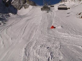 Piste 36 unter der 6 KSB/B Seiterkar immer noch in Vorbereitung (01.12.)