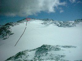 Nochmals die vermutete Liftstrecke