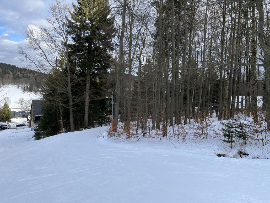 Zielkurve des Fleischerhang und Weg zurück zur 2SB