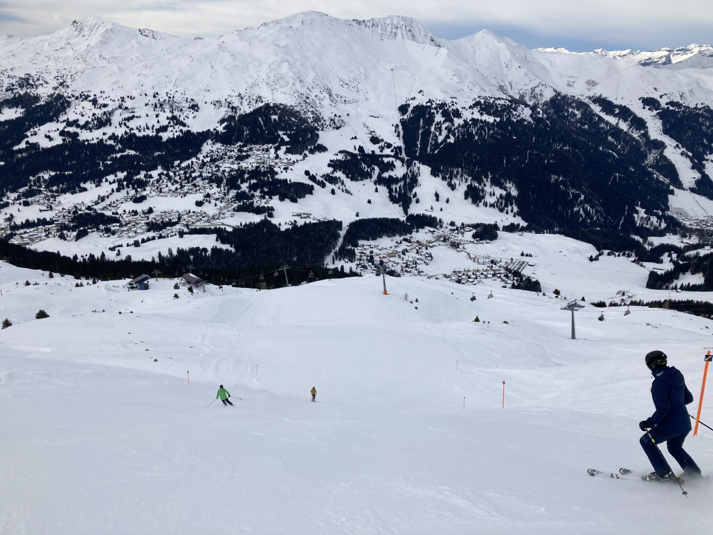 Piste Silvano Belttametti. Wenn ich mich richtig erinnere, war diese Stelle auch schon breiter.