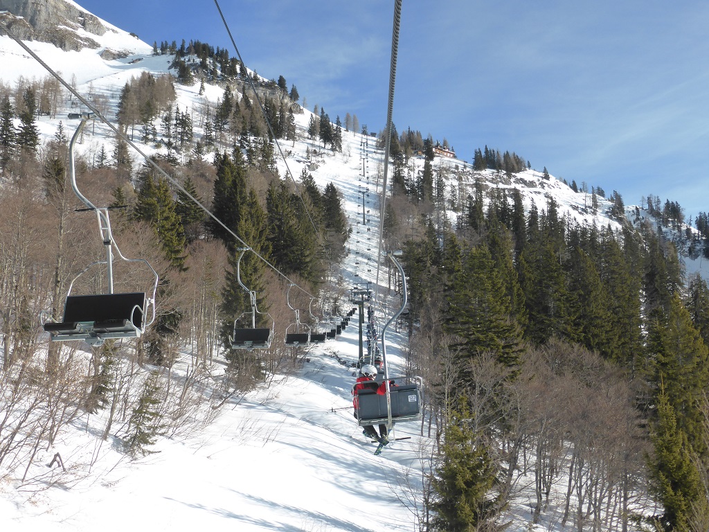 die Doppelsesselbahn ist ein Veteran aus 1982