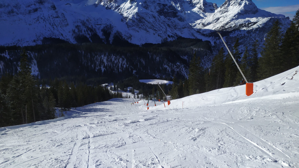 Am SL Hochbrand waren die Pisten mit am besten