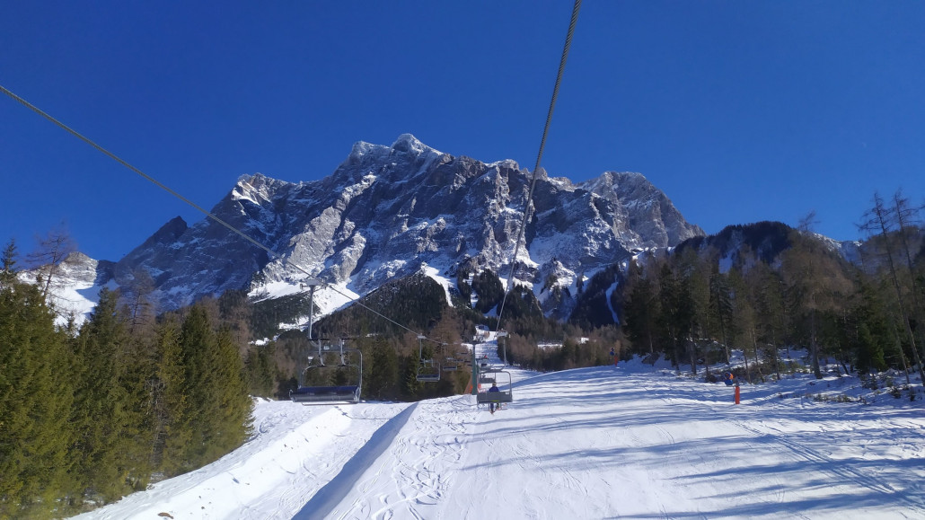 Sprung zur Wettersteinbahn, hier ist das Panorama fast noch besser