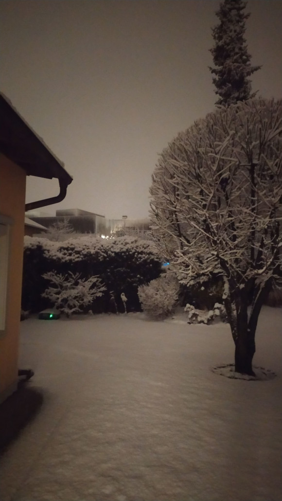 Beim morgendlichen Blick aus dem Fenster kommt Freude auf :D