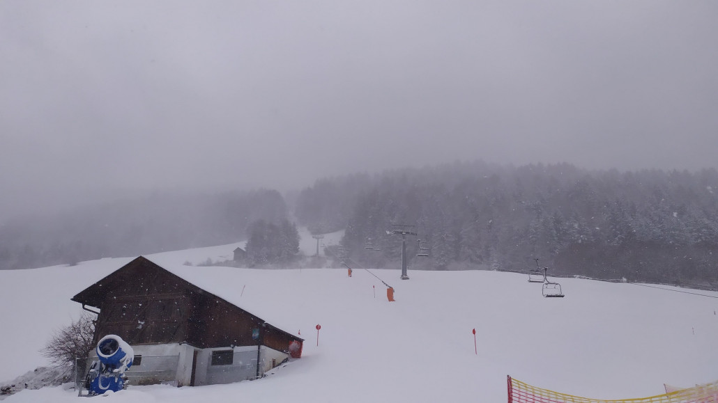 Winterliche Bedingungen, aber die Sicht war ausreichend