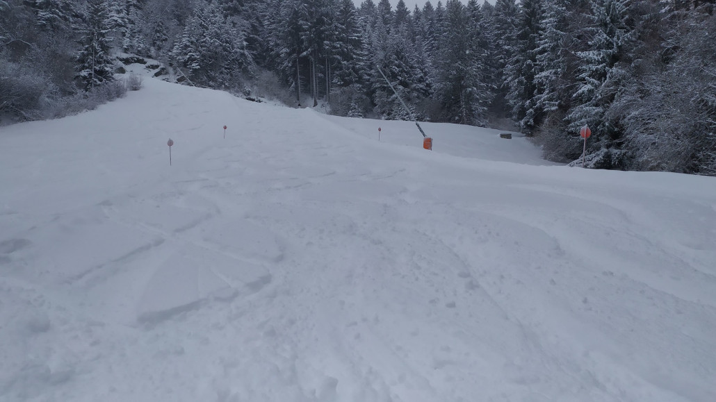 Bei der zweiten Fahrt gab es schon ein paar Spuren