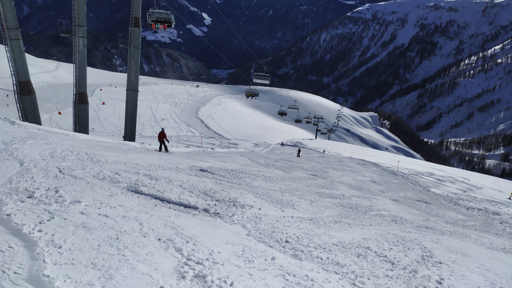 Die Pisten in gutem Zustand