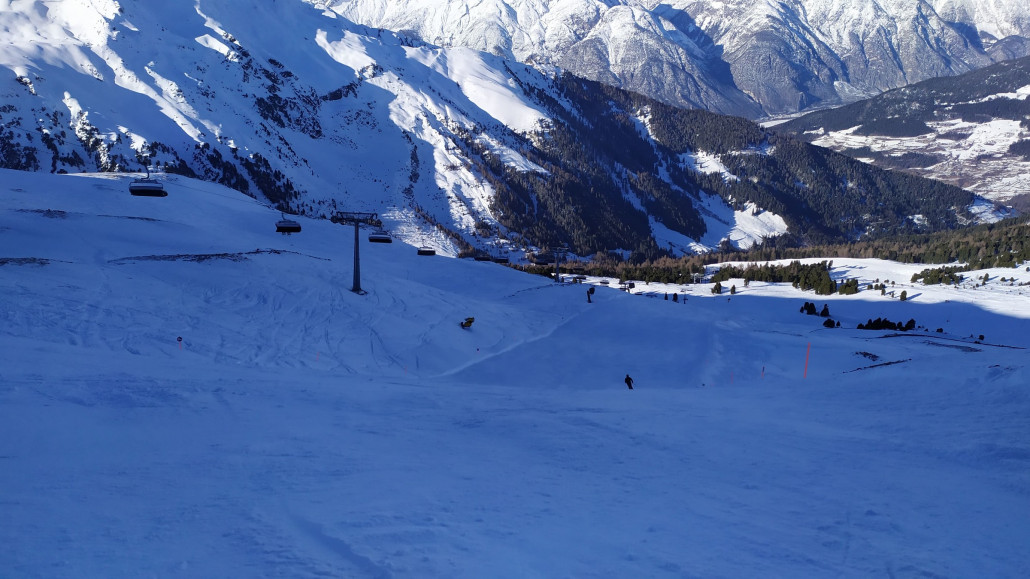 Schöne Abfahrt an der 12er Bahn
