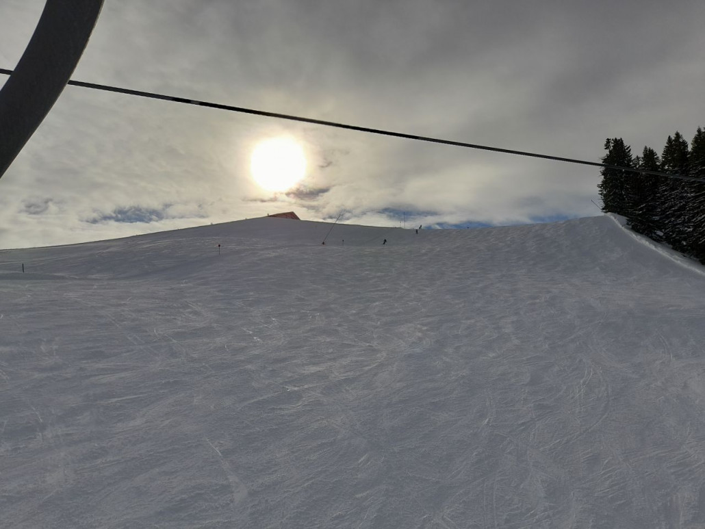 so waren die meisten Pisten, nur meist nicht so leer wie eben auf diesem Bild