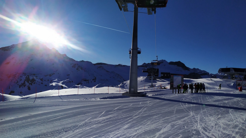 Morgens am Pardatschgrat. Das Wetter war gut :D