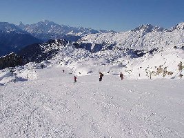 Mossfluh Abfahrt Richtung Blausee