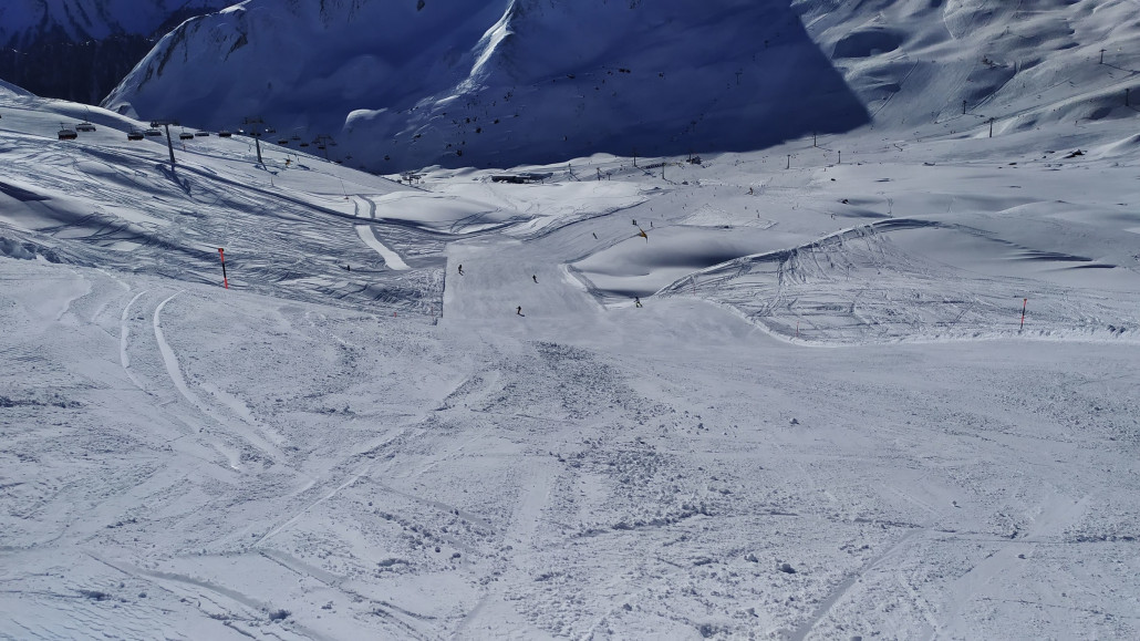 Blick von den Pisten der Visnitzbahn, eine 8KSB ist hier auch eher groß dimensioniert