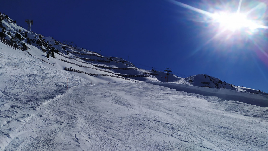 Zum Abschluss ging es auf die Pisten unter der Pardoramabahn