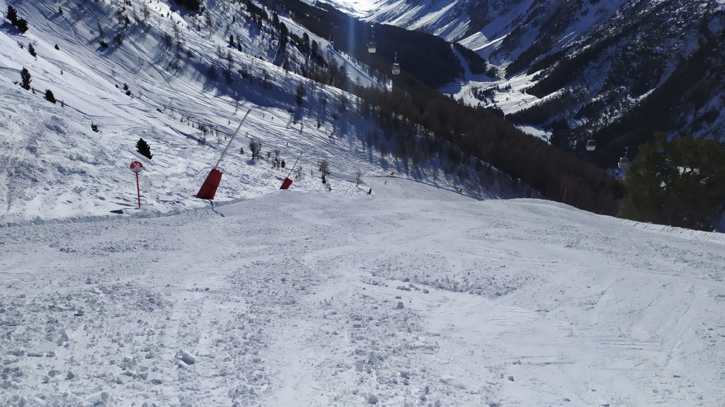 Allein allein ging es gen Tal