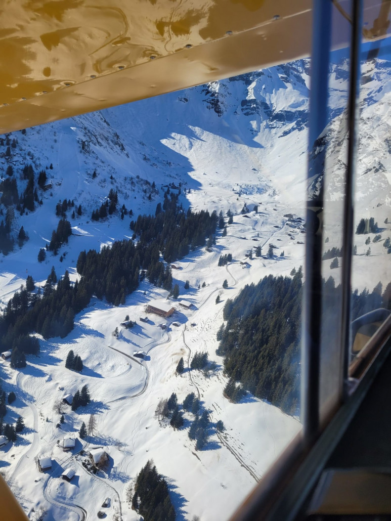 Anflug auf Mürren-Blumental