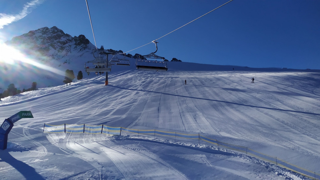 Oben ist sie schon da, dort ging es jetzt runter