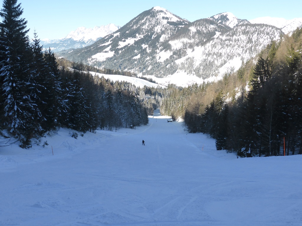 das Mittelstück der blauen Talabfahrt