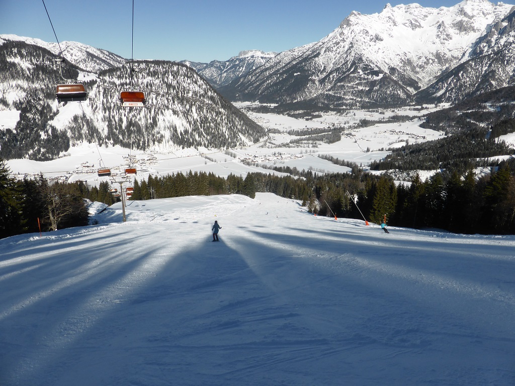 das Mittelstück der schwarzen Talabfahrt