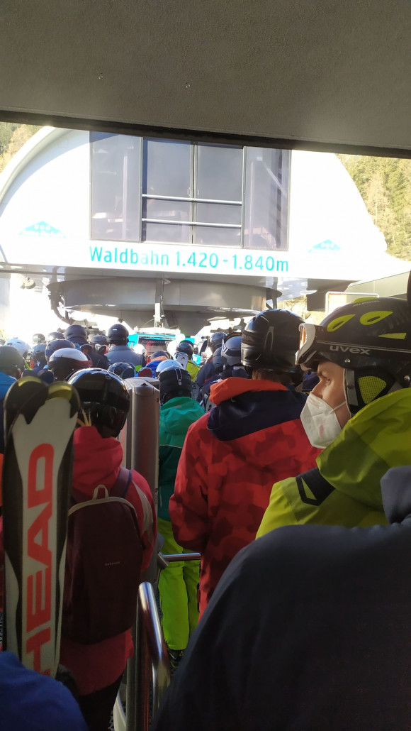 Bei der Waldbahn musste man in der früh kurz warten
