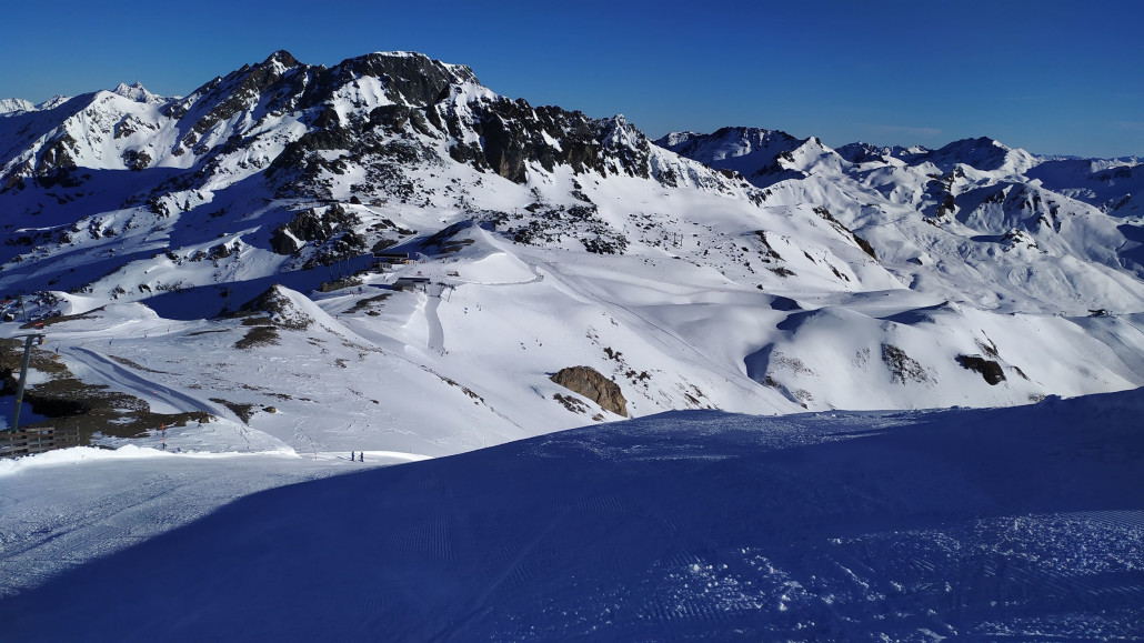 Blick entlang der Grenze