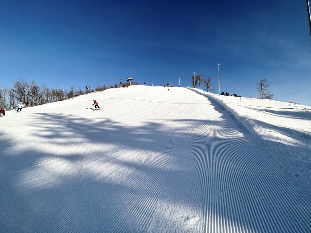 Blick bergwärts mit Feinripp