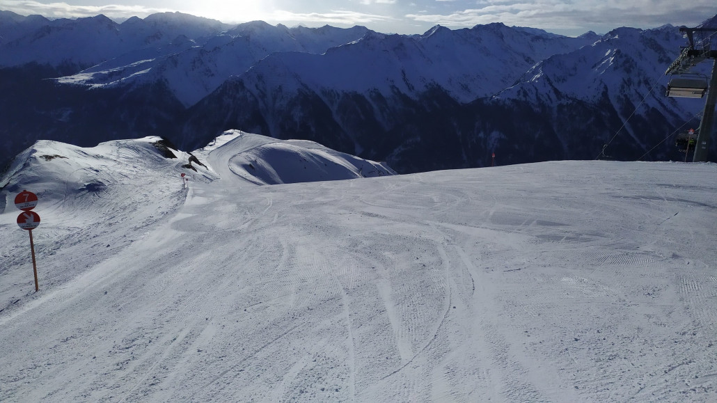 Ganz oben, unten die Abzweigung nach links war sehr gut