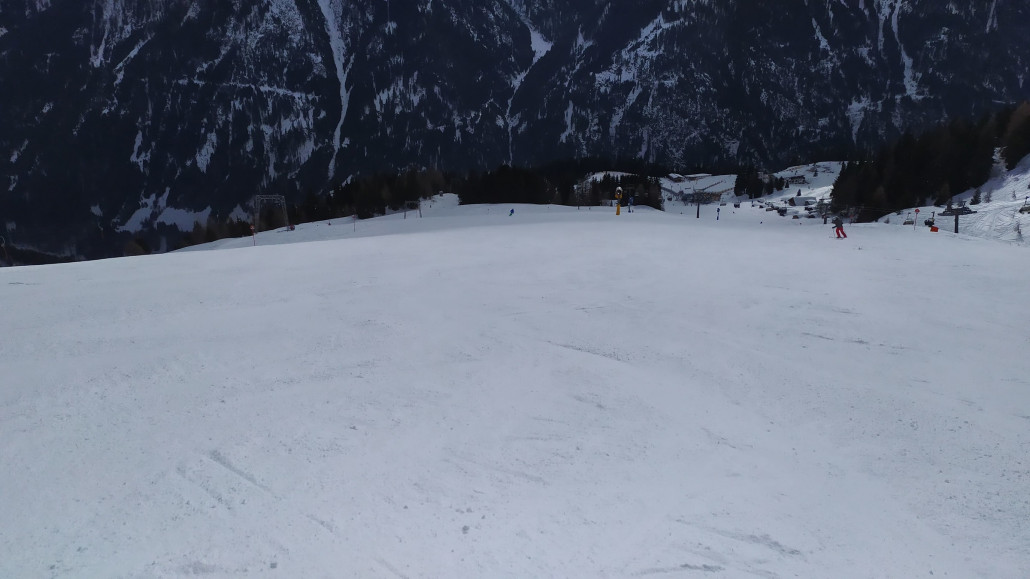 Auf den Pisten gab es meistens Platz, hier auf dem Weg zur Zentralstation